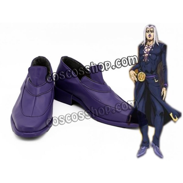 画像1: ジョジョの奇妙な冒険 黄金の風 ジョジョの奇妙な冒険 レオーネ・アバッキオ風/Leone Abbacchio コスプレ靴 ブーツ  (1)