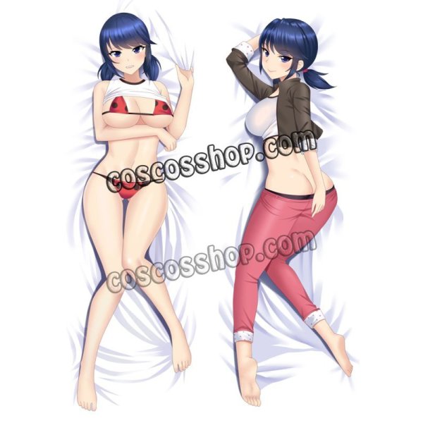 画像1: ミラキュラス レディバグ＆シャノワール Marinette Dupain-Cheng風 ●等身大 抱き枕カバー (1)